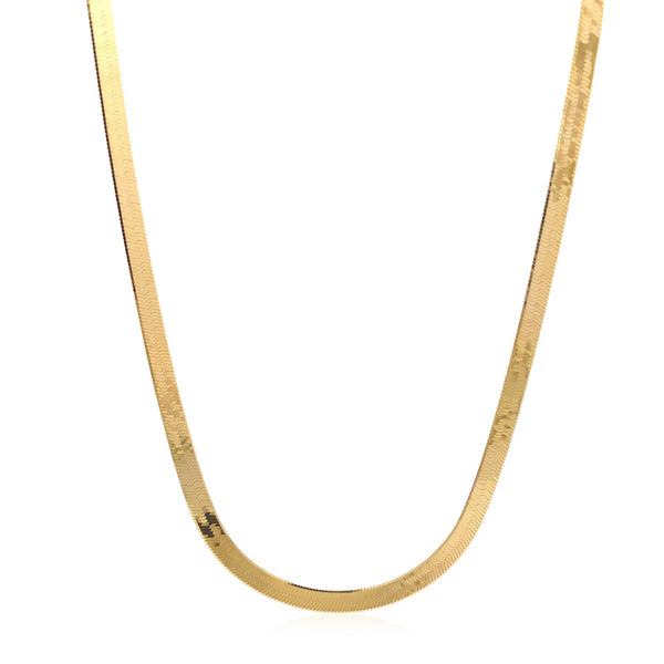Super Flex Herringbone Chain - 14k Yellow Gold 3.80mm