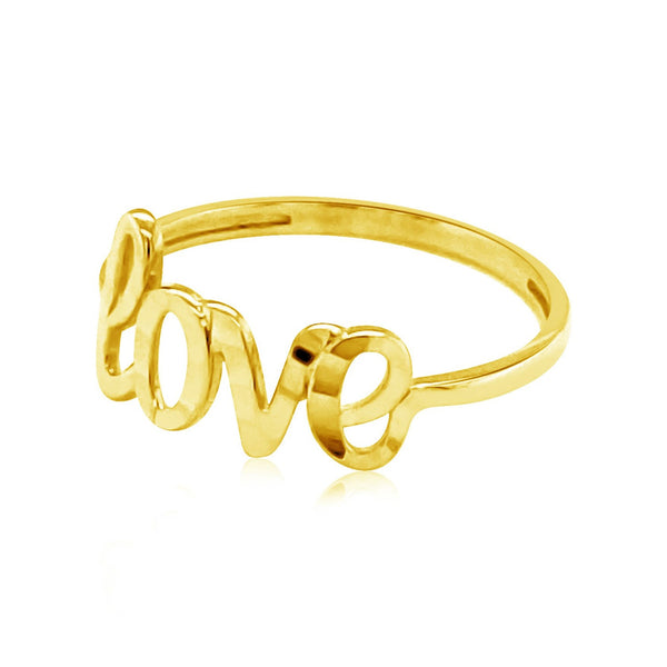 Love Ring - 14k Yellow Gold