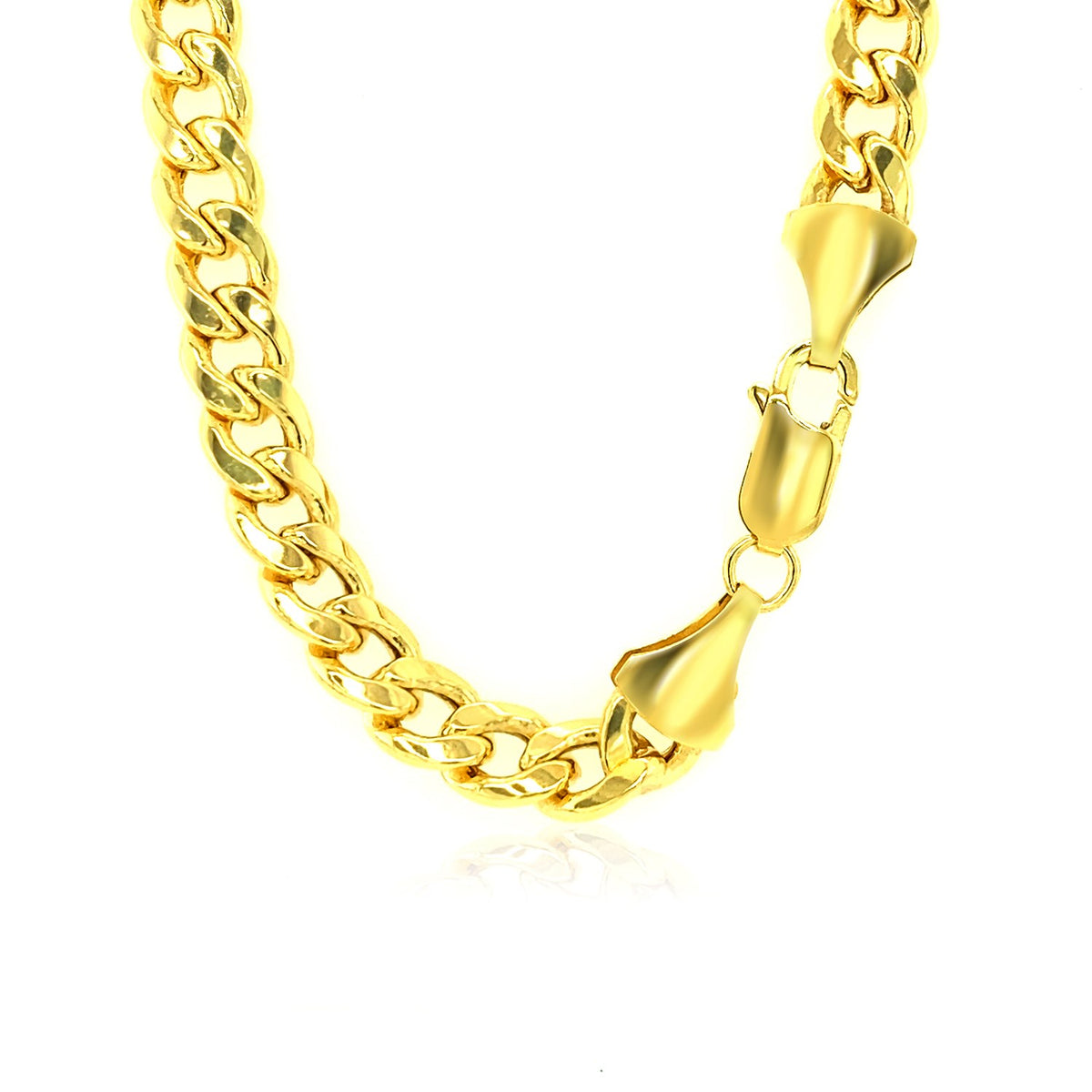Light Miami Cuban Chain - 10k Yellow Gold 7.00mm
