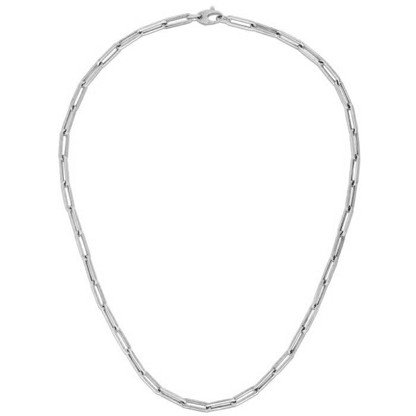Bold Paperclip Chain - 14k White Gold 4.20mm