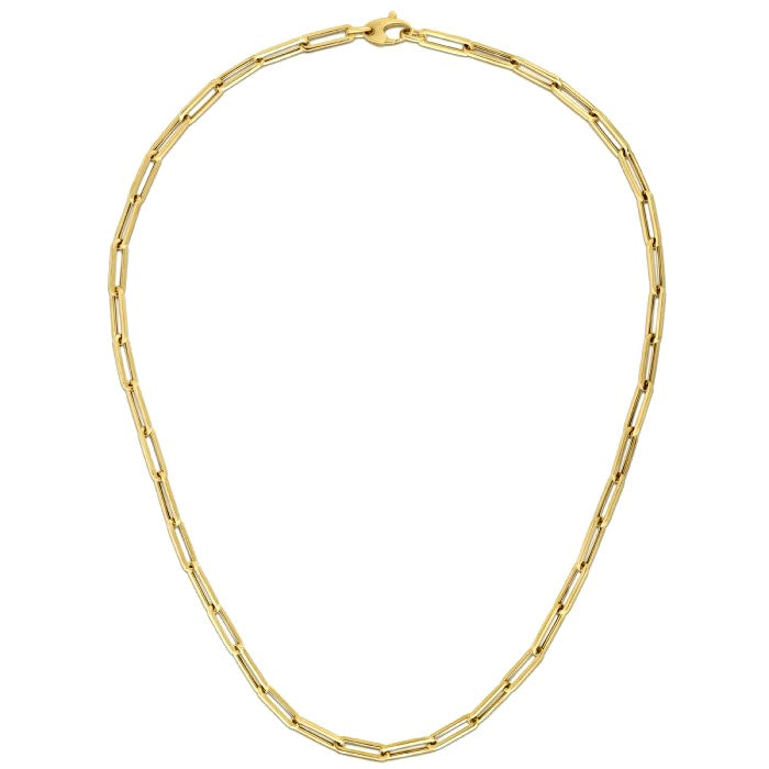 Bold Paperclip Chain - 14k Yellow Gold 4.20mm