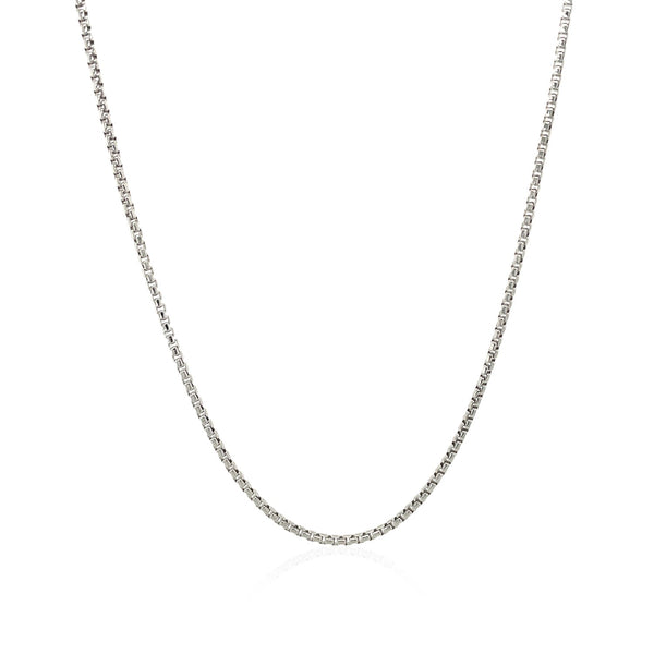 Round Box Chain - Sterling Silver 1.30mm