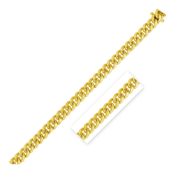 Classic Miami Cuban Solid Chain - 10k Yellow Gold 3.90mm
