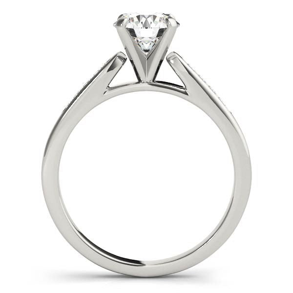 Single Row Diamond Engagement Ring 1 ct tw - 14k White Gold