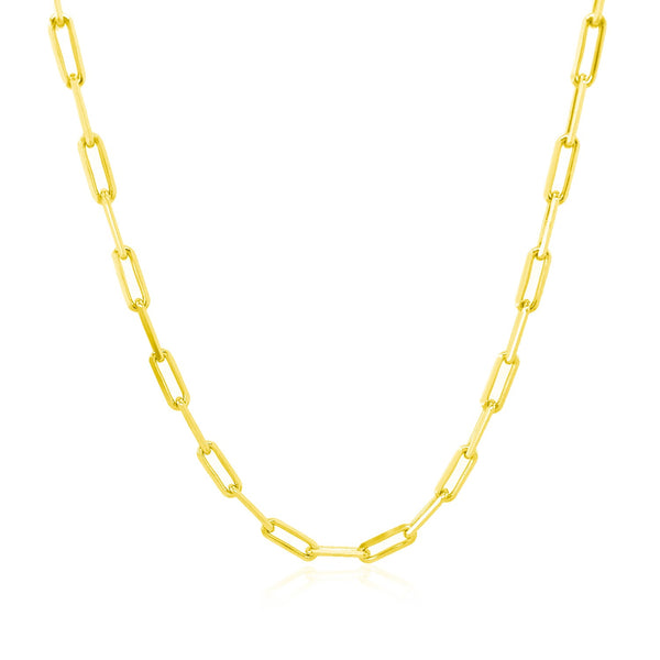 Paperclip Chain - 14k Yellow Gold 2.50mm