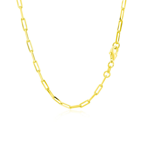 Paperclip Chain - 10k Yellow Gold 2.50mm