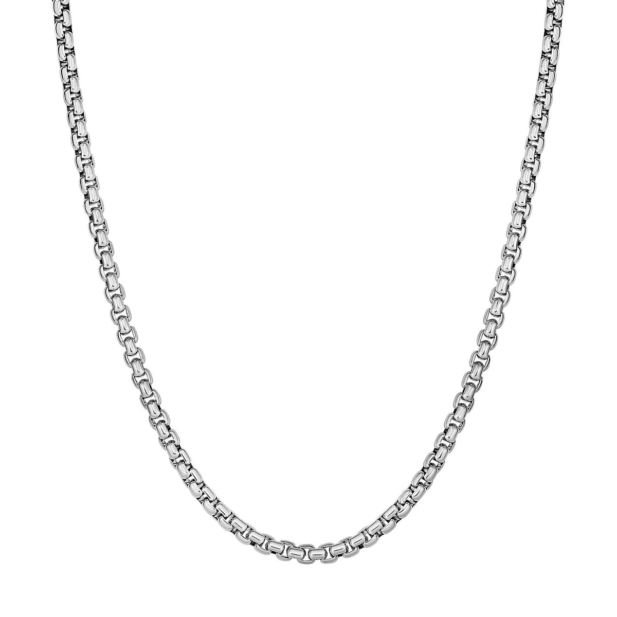 Round Box Chain - Sterling Silver 3.80mm
