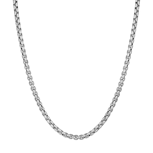 Round Box Chain - Sterling Silver 3.80mm