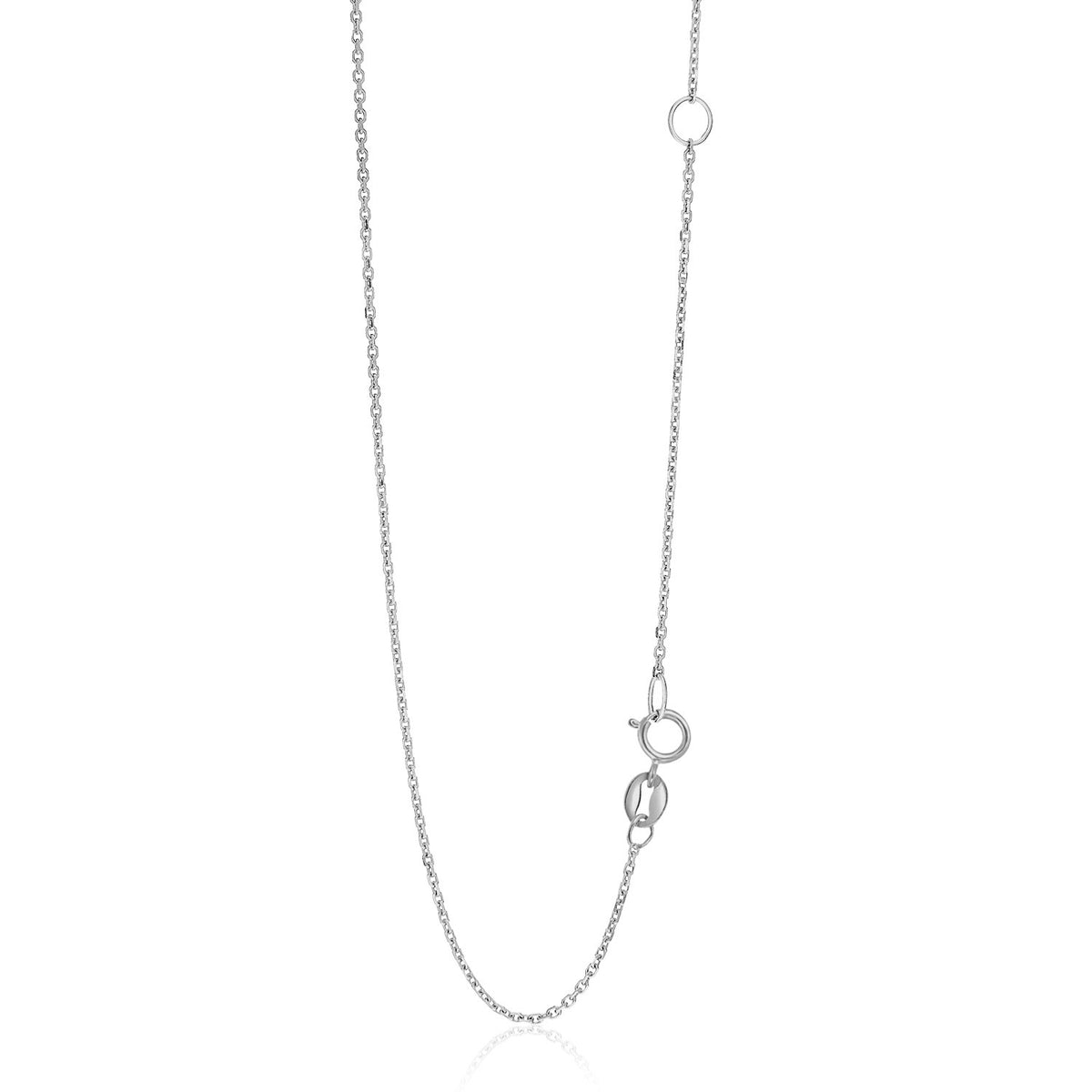 Adjustable Cable Chain - 14k White Gold 1.10mm