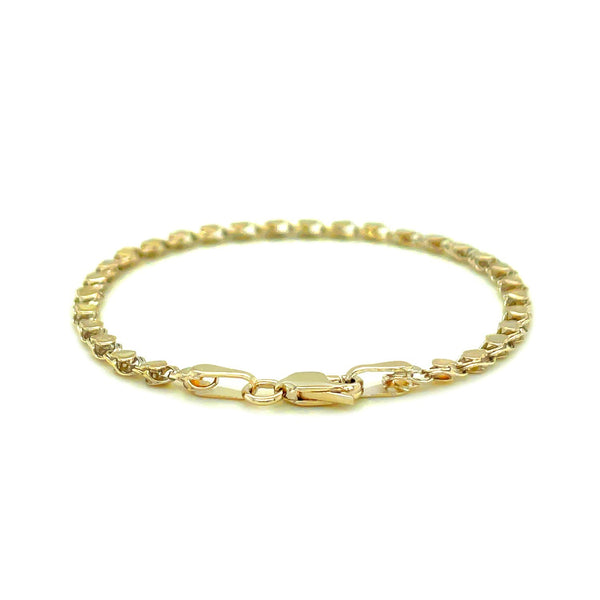 Heart Anklet - 14k Yellow Gold 2.90mm
