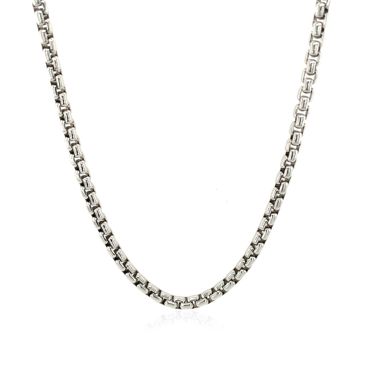 Round Box Chain - Sterling Silver 3.00mm
