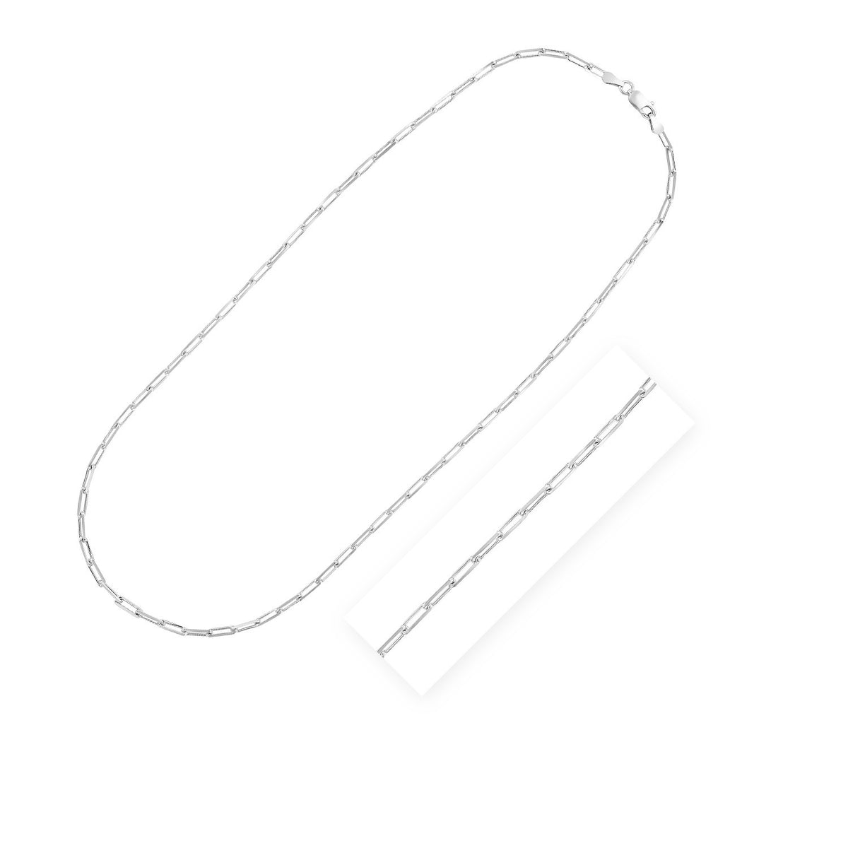 Paperclip Chain - Sterling Silver 3.00mm