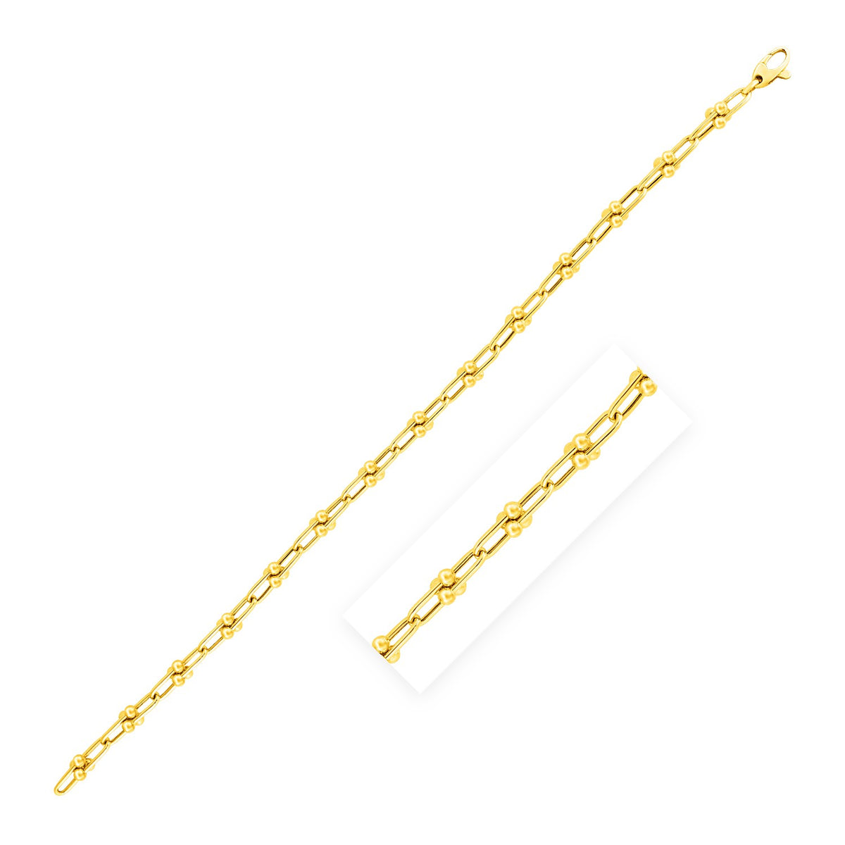 Jax Chain Bracelet - 14k Yellow Gold 7 1/2 Inch 3.00mm
