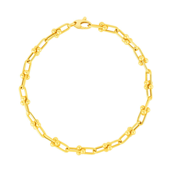 Jax Chain Bracelet - 14k Yellow Gold 7 1/2 Inch 3.00mm