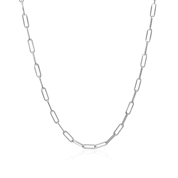 Delicate Paperclip Chain - 14k White Gold 2.10mm