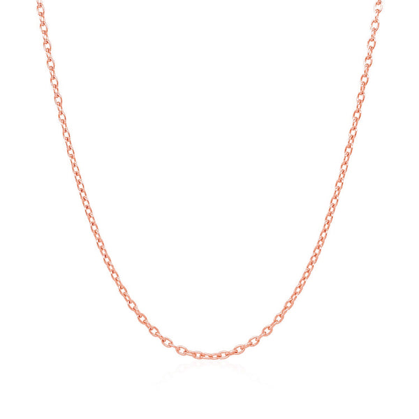 Round Cable Link Chain - 14k Rose Gold 1.50mm