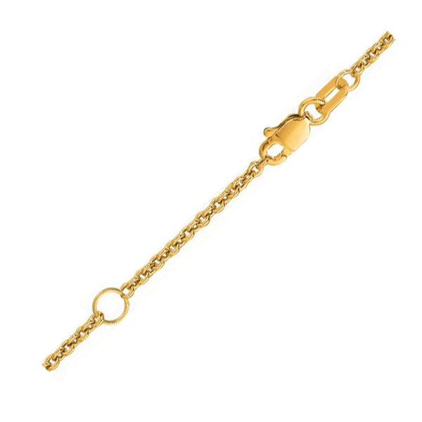 Extendable Cable Chain - 18k Yellow Gold 1.80mm