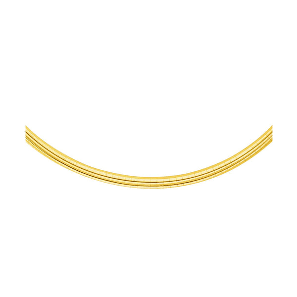 Classic Omega Chain - 14k Yellow Gold 4.00mm