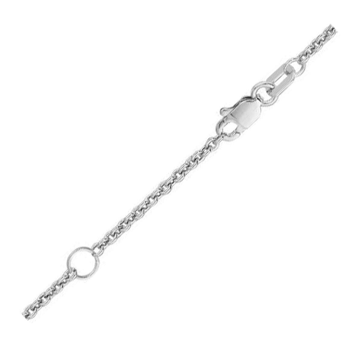 Extendable Cable Chain - 18k White Gold 1.80mm