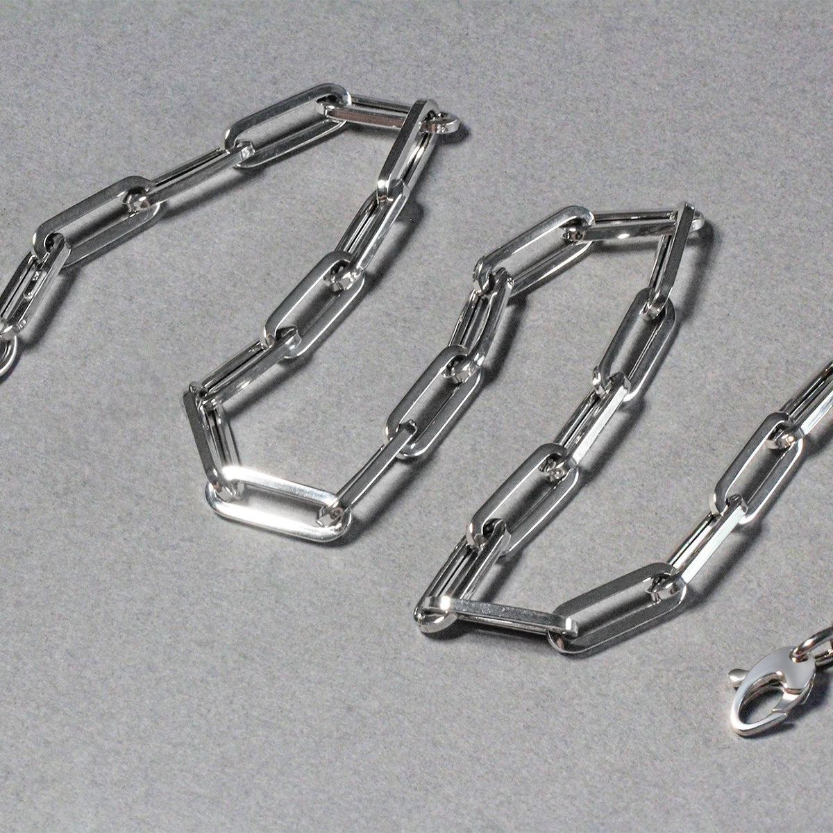 Wide Paperclip Chain - 14k White Gold 6.10mm
