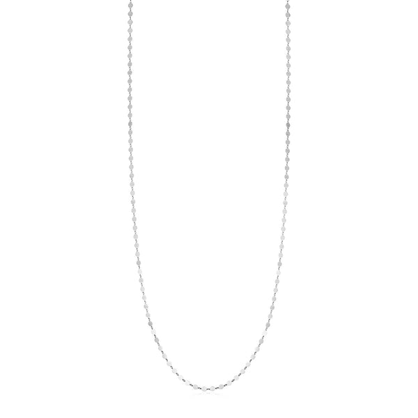 Mirror Link Necklace - Sterling Silver