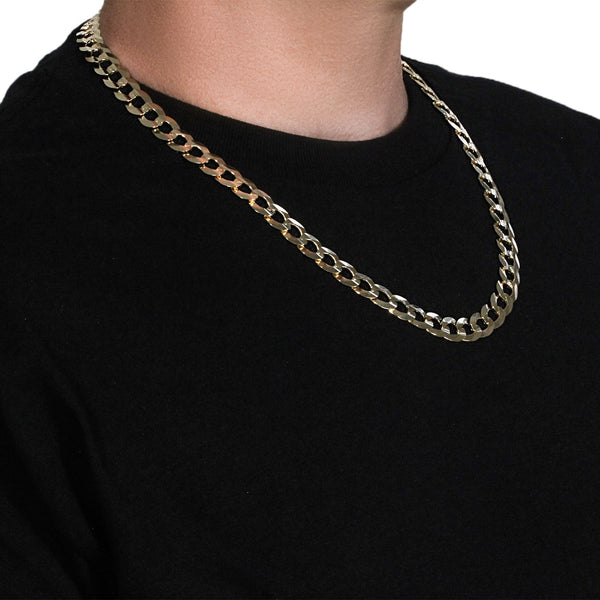 Solid Curb Chain - 14k Yellow Gold 11.23 mm