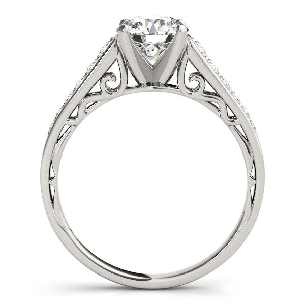 Cathedral Design Diamond Engagement Ring 1 1/4 ct tw -14k White Gold
