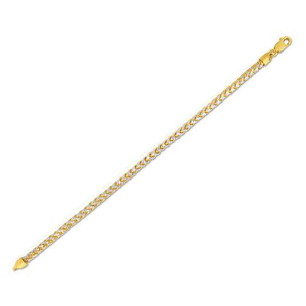 Round Pave Franco Chain - 14k Yellow Gold 4.00mm