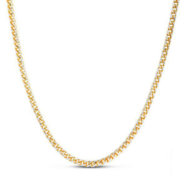 Round Pave Franco Chain - 14k Yellow Gold 4.00mm