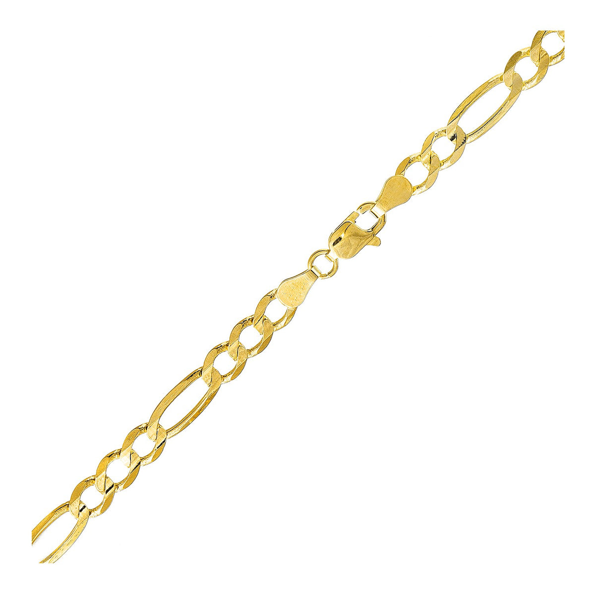 Lite Figaro Bracelet - 10k Yellow Gold 5.60mm