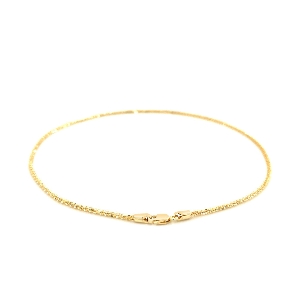 Sparkle Anklet - 10k Yellow Gold 1.5mm