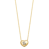 Quince Anos Necklace - 14k Two Tone Gold