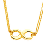 Infinity Necklace - 14k Yellow Gold