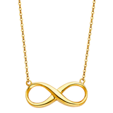 Infinity Necklace - 14k Yellow Gold