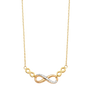 Infinity Necklace - 14k Tri Color Gold