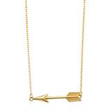 Arrow Light Necklace - 14k Yellow Gold