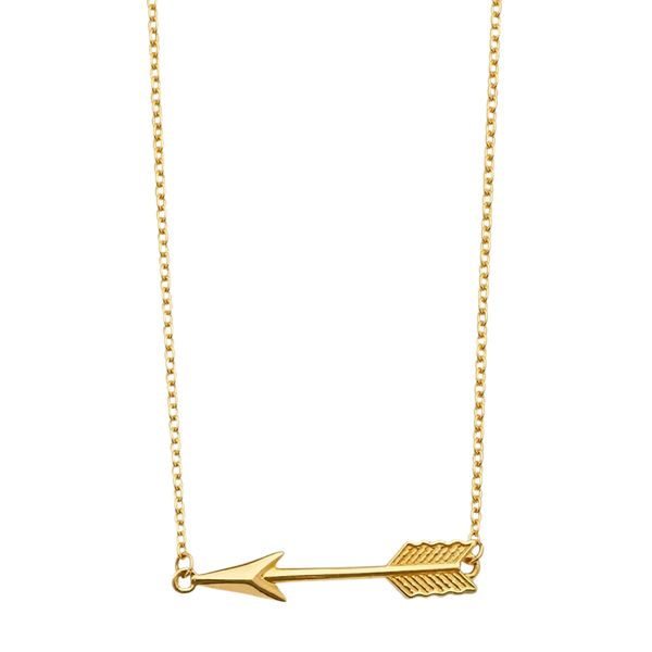 Arrow Light Necklace - 14k Yellow Gold