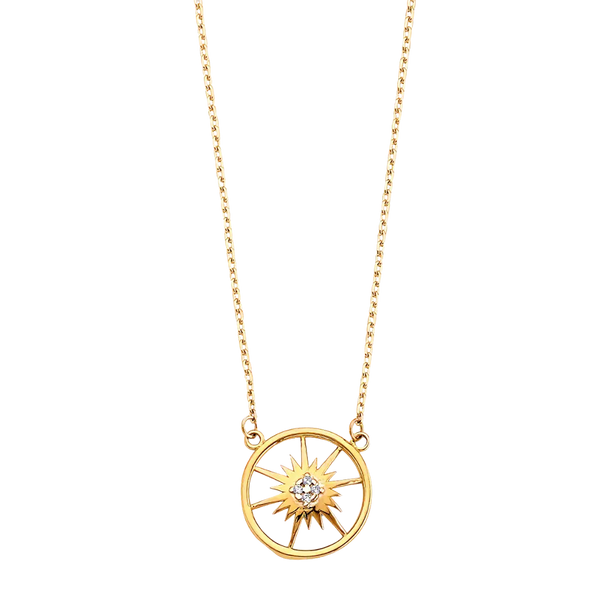 Star Light Necklace - 14k Yellow Gold