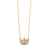 Quince Anos Necklace - 14k Tri Color Gold