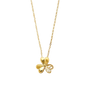 3 Leaves Clover Necklace - 14k Yellow Gold