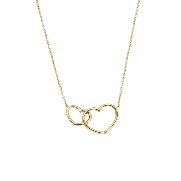 Together Heart Necklace - 14k Yellow Gold