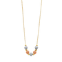 Light Hanging Necklace - 14k Tri Color Gold