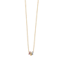 Light Hanging Necklace - 14k Tri Color Gold