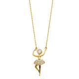 Fancy Necklace - 14k Yellow Gold