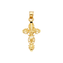 Fancy Crucufix Pendant - 14k Yellow Gold