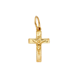 Fancy Crucufix Pendant - 14k Yellow Gold