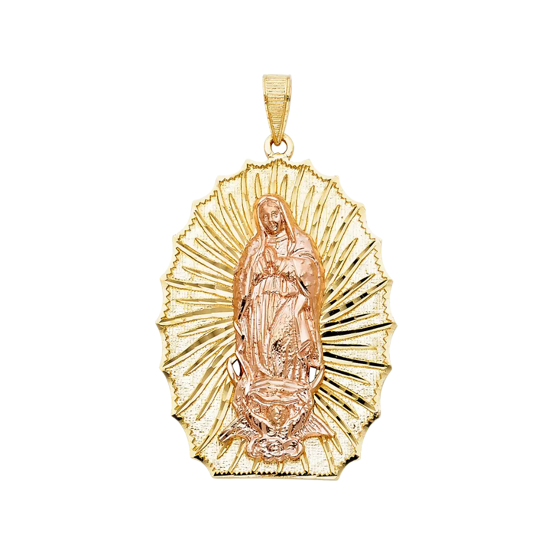 Guadalupe Pendant - 14k Two Tone Gold