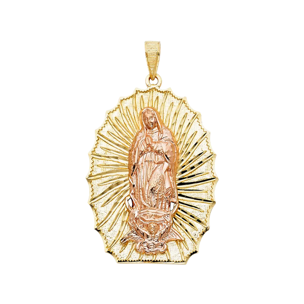 Guadalupe Pendant - 14k Two Tone Gold