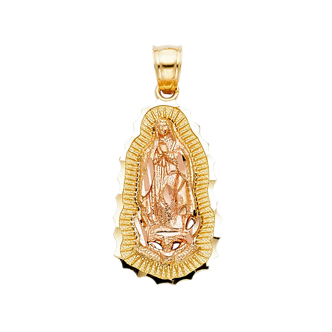 Guadalupe Pendant - 14k Two Tone Gold