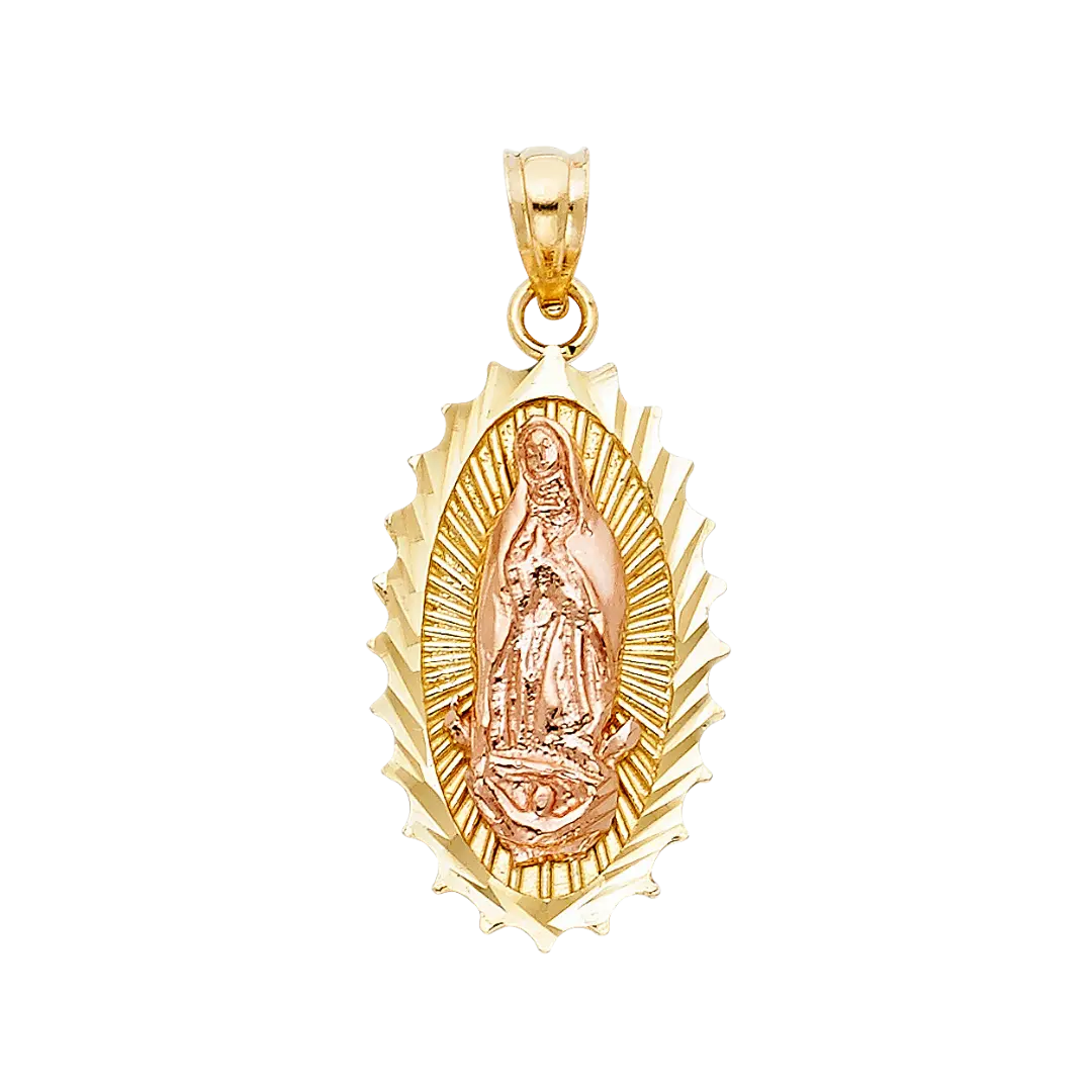 Guadalupe Pendant - 14k Two Tone Gold